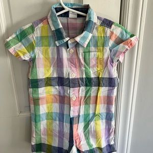 Baby Gap: Plaid Coveralls